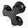 RAM Mounts Base à triple ventouse, 431 g, plaque métallique