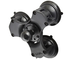 RAM MOUNT RAM monta una base a tripla aspirazione con piastra di base rotonda | RAP-365-224-1U