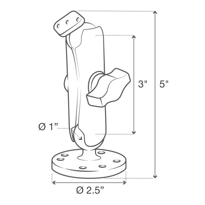 RAM MOUNT Juego de soportes RAM | RAM-B-138U