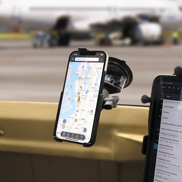 RAM Mounts Saugnapf mit Diamant-Grundplatte | RAP-B-224-1U