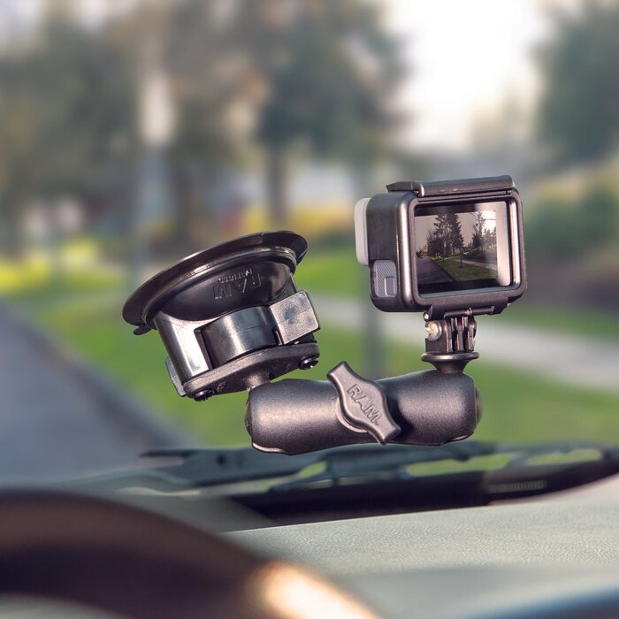 RAM Mounts Suction Cup with Diamond Base Plate | RAP-B-224-1U