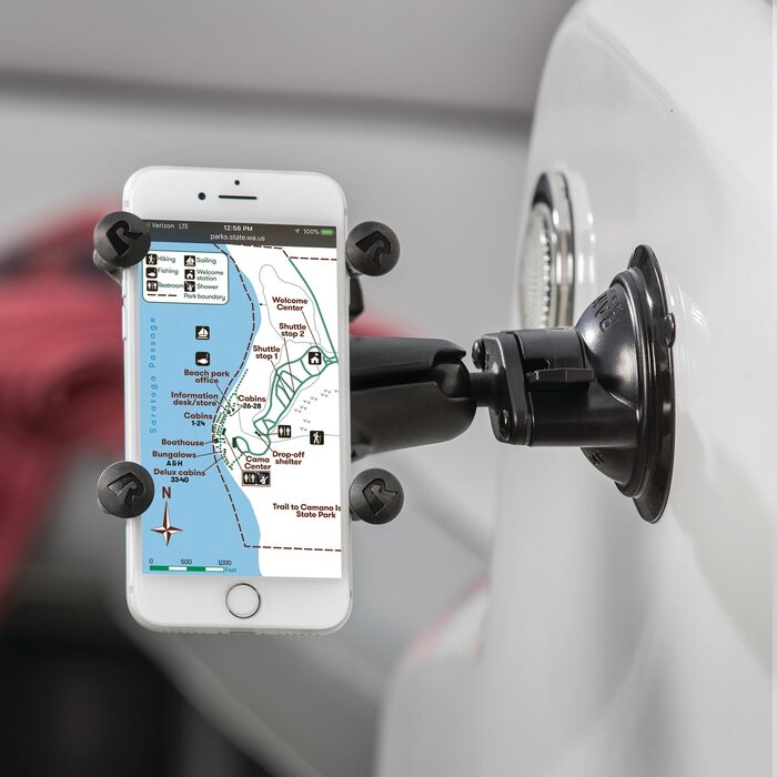RAM MOUNT RAM Mounts Saugfuß mit Diamant-Grundplatte | RAM-B-224-1U