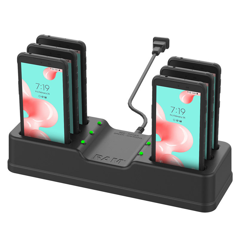 RAM MOUNT RAM Mounts Station de chargement de bureau à 6 voies | RAM-DOCK-6G-SAM10PU