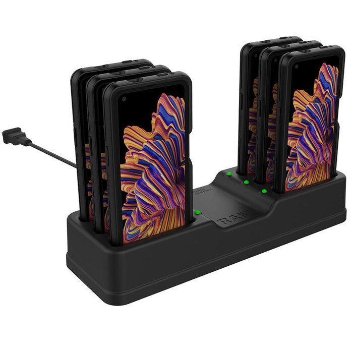 Estación de carga de escritorio RAM Mounts de 6 vías | RAM-DOCK-6G-SAM59P-OT1U