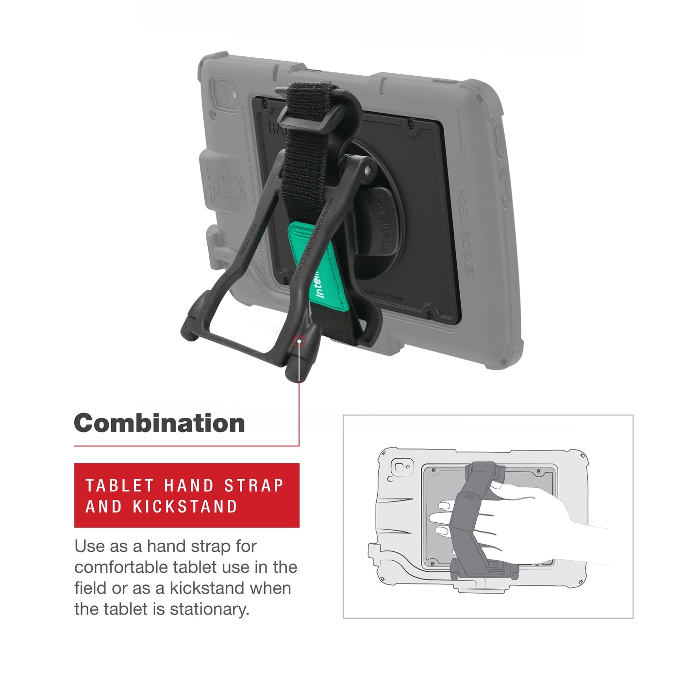 RAM MOUNT RAM monta il cinturino da polso GDS | RAM-GDS-HS1-ZE21U