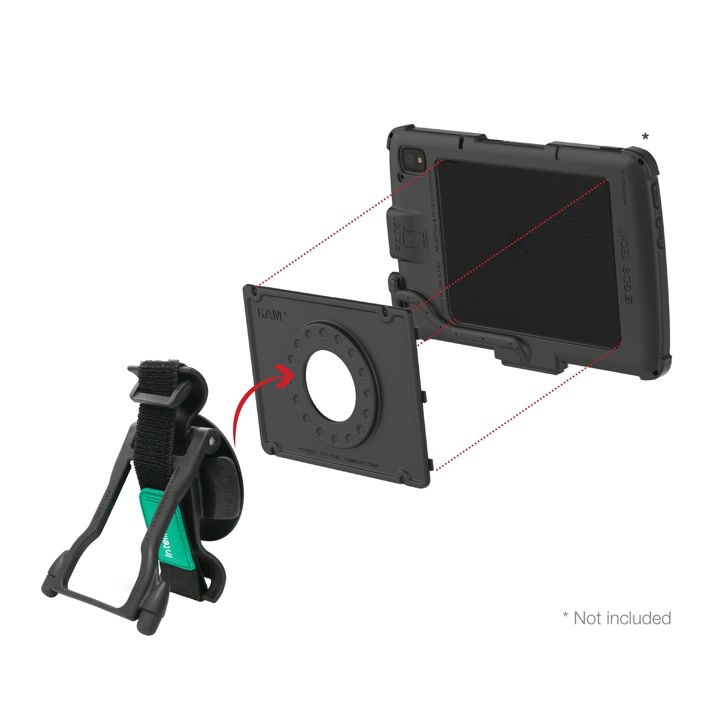 RAM MOUNT RAM monta il cinturino da polso GDS | RAM-GDS-HS1-ZE21U