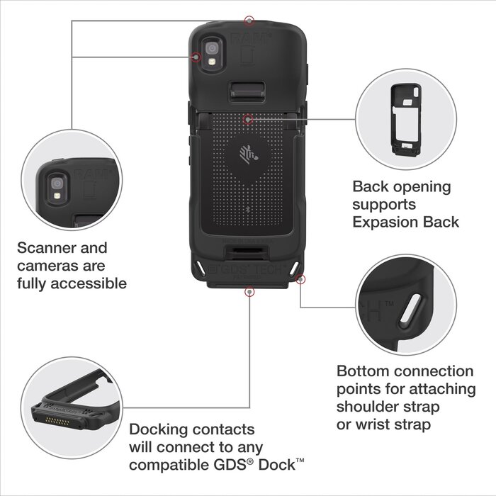 RAM MOUNT RAM Mounts IntelliSkin Lade-/Schutzhülle | RAM-GDS-SKIN-ZE24