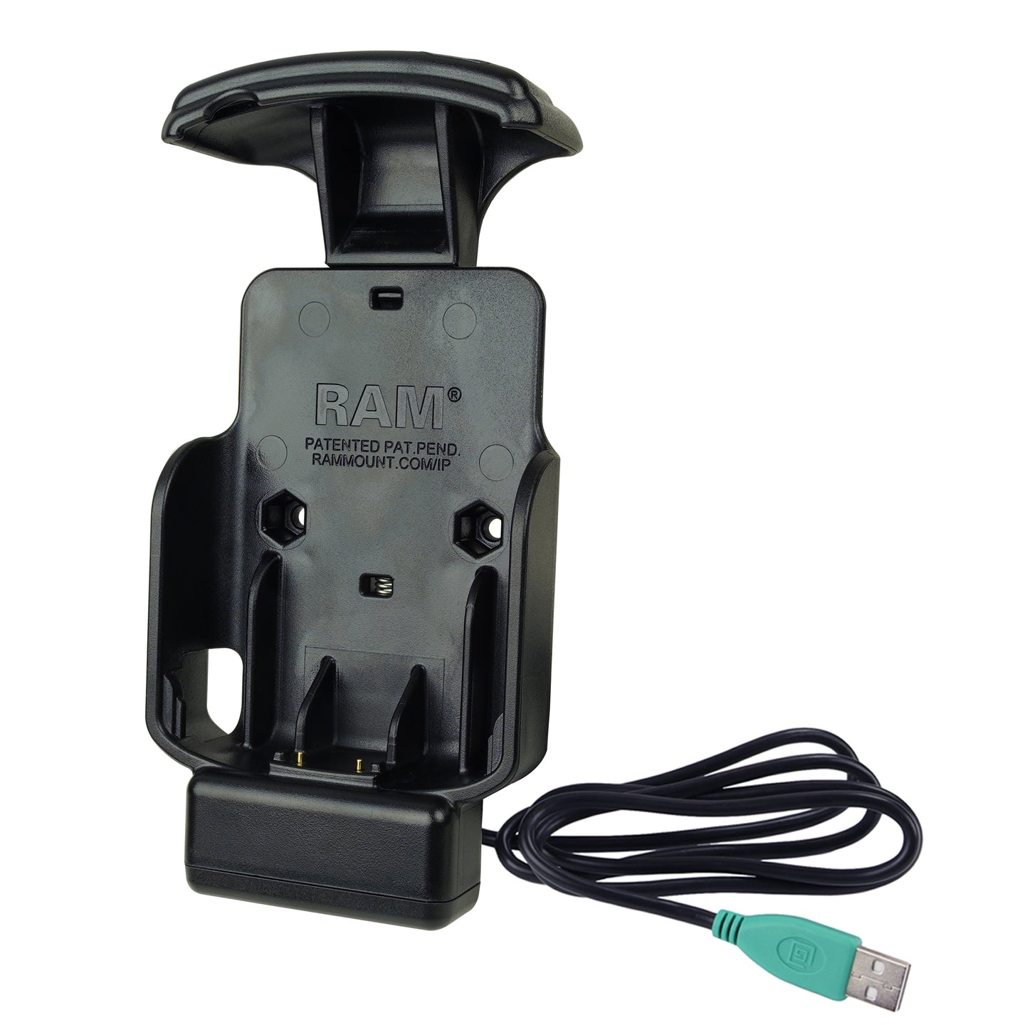 RAM MOUNT Base de carga RAM Mounts, Base de carga RAM Mounts para Zebra EC50 y EC55: USB-A, ajuste perfecto y soporte AMPS de 2 orificios