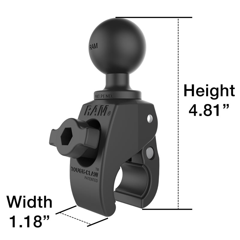 RAM MOUNT Clip de retención Tough-Claw para soportes RAM | RAP-400U