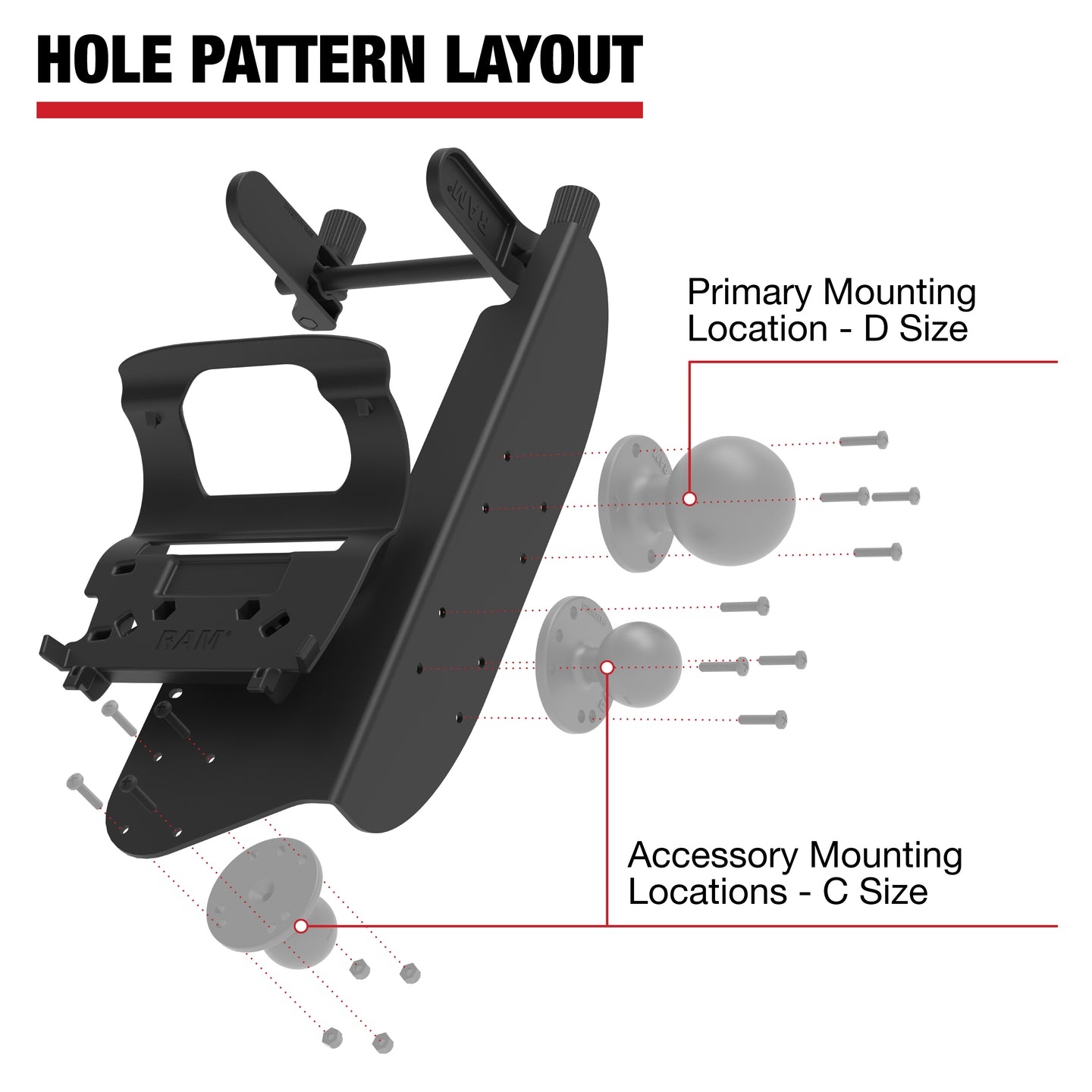 RAM MOUNT Soporte para impresora RAM Mounts | RAM-PM1-ZE31U