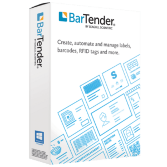 SEAGULL SCIENTIFIC Seagull BarTender 2022 Professional, licenza workstation, stampanti illimitate | BTP-WS-SUB-5YR