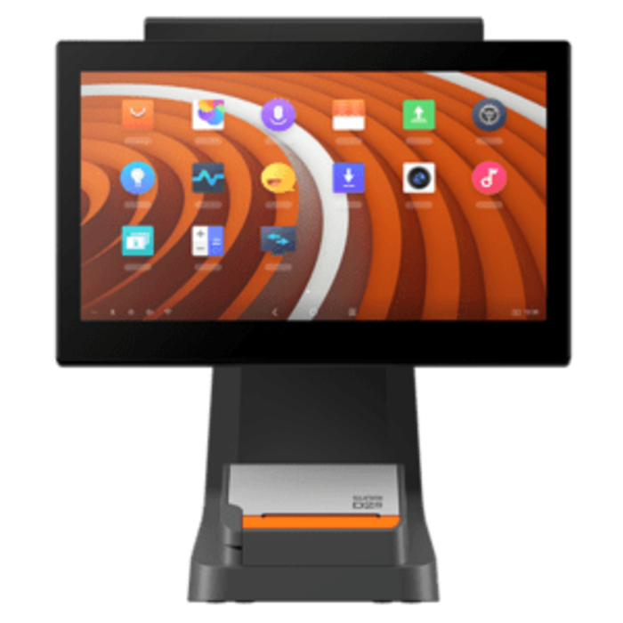 SUNMI SUNMI D2s PLUS, 39,6 cm (15,6''), Capacitivo proiettato, Full HD, CD, USB, RS232, BT (5.0), Ethernet, Wi-Fi, Android, nero | P01214109