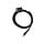 Zebra connection cable, RS-232, freezer, 30 °C, length: 2 m