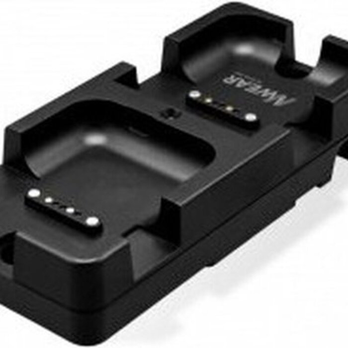 Newland La carga de 2 ranuras para WD2 incluye un cable USB-C (se pueden conectar hasta 5 bases para crear una solución de base múltiple)