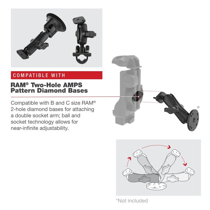 RAM Mounts Form-Fit Mounting Bracket | RAM-HOL-ZE17-NP-1U