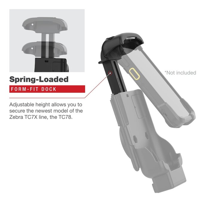 RAM MOUNT RAM Mounts Form-Fit Mounting Bracket, 5.5 mm, 5.5 mm Jack Plug