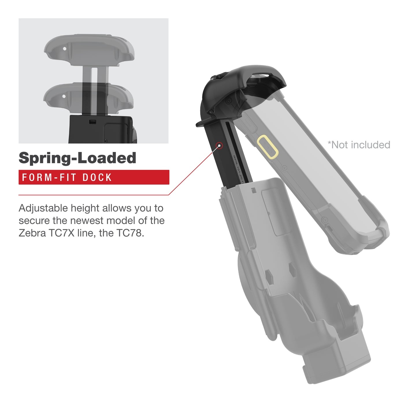 RAM MOUNT RAM Mounts Form-Fit Mounting Bracket, 5.5 mm, 5.5 mm Jack Plug