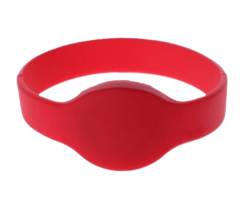 rfIDEAS BDG-WRIST-EMSR - Bracelet EM Silicone 65mm Rouge