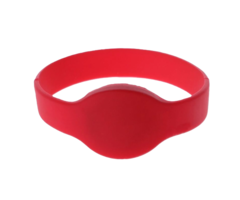 rfIDEAS BDG-WRIST-EMSR - EM Wristband Silicon 65mm Red