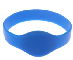 rfIDEAS BDG-WRIST-EMSB - Pulsera EM de silicona de 74 mm azul
