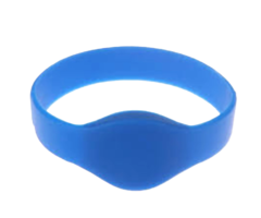 rfIDEAS BDG-WRIST-EMSB - EM Wristband Silicon 74mm Blue