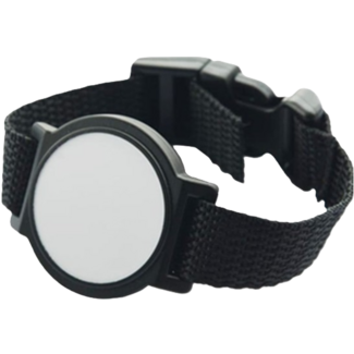 rfIDEAS BDG-WRIST-M-1K - MIFARE 1K Wristband Black