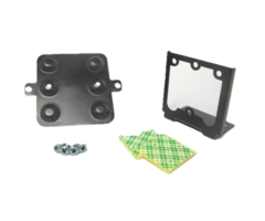 rfIDEAS pcProx Black Flat & Angle Mounting Brackets
