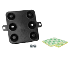 rfIDEAS KT-FLAT – flache schwarze pcProx-Montagehalterung