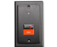 rfIDEAS RDR-60W1AK9 - Lector de proximidad pcProx Enroll HID de montaje en pared negro con toma de alimentación USB de 5 V y RS232