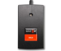 rfIDEAS RDR-6381AKU-10251 - Lector USB WAVE ID Solo Keystroke Indala de 27 bits, color negro