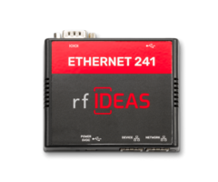 rfIDEAS BDG-525-TR - Portacredenciales retráctil para tarjetas ranuradas, azul