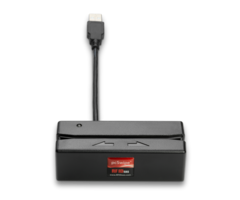 rfIDEAS pcSwipe Enroll Magstripe 3 track Black USB Reader