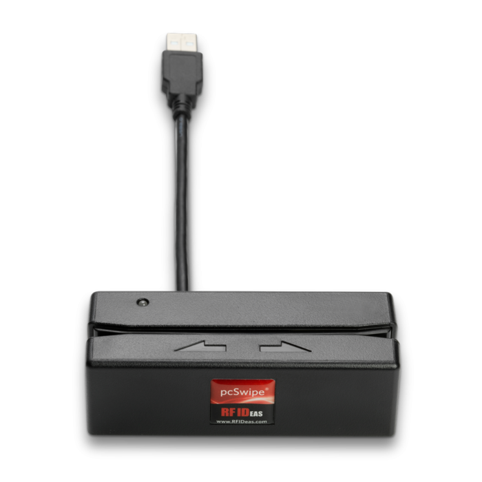 rfIDEAS pcSwipe Enroll Magstripe 3 track Black USB Reader