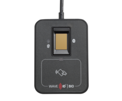 rfIDEAS RDF-30542AKU - Lettore USB nero combinato badge WAVE ID Bio SDK e impronte digitali
