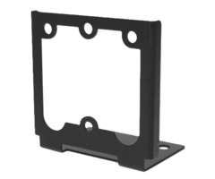 rfIDEAS KT-ANGLE-MINI - WAVE ID Black Angle Mini Mounting Bracket