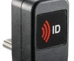 rfIDEAS RDR-75U6AKU - WAVE ID Nano CCID 13.56MHz CSN Black Vertical USB-C Reader