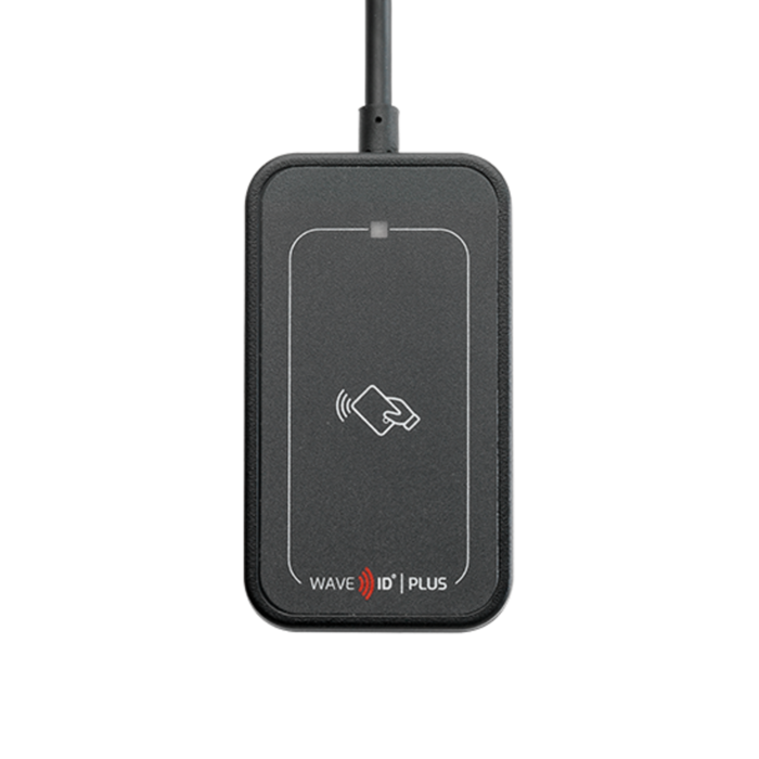rfIDEAS WAVE ID Plus Mini lecteur USB 16 pouces noir à frappe