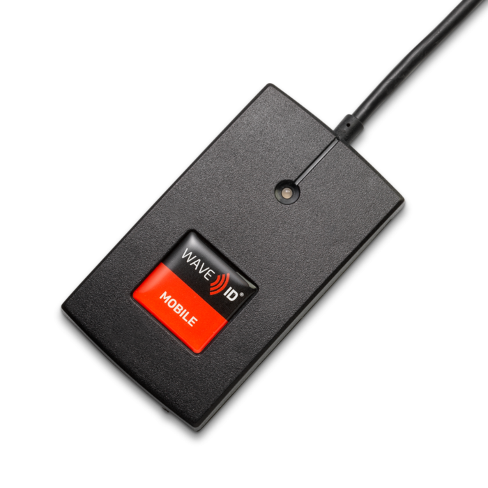 rfIDEAS WAVE ID Plus Mini Keystroke LEGIC Secure Segment USB Black Reader