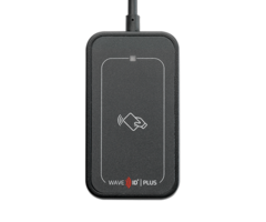 rfIDEAS RDR-80031BKE-P – WAVE ID Plus Mini mit iCLASS ID und SEOS Schwarzer TCP/IP-Ethernet-POE-Leser