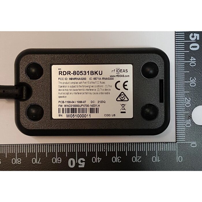 rfIDEAS RDR-80031BKE-P - Lector Ethernet POE TCP/IP negro WAVE ID Plus Mini con iCLASS ID y SEOS