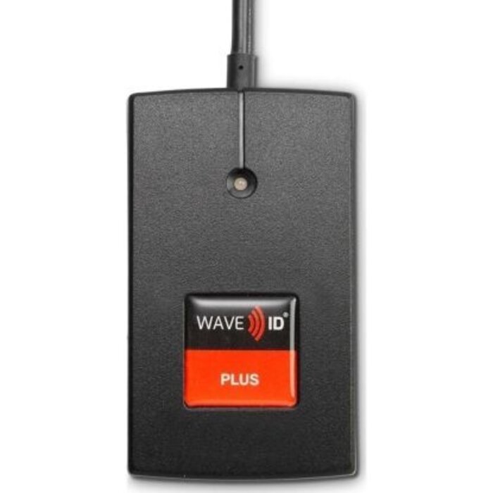 rfIDEAS RDR-800W1BKE-P - WAVE ID Plus avec lecteur POE Ethernet TCP/IP noir à montage en surface iCLASS ID