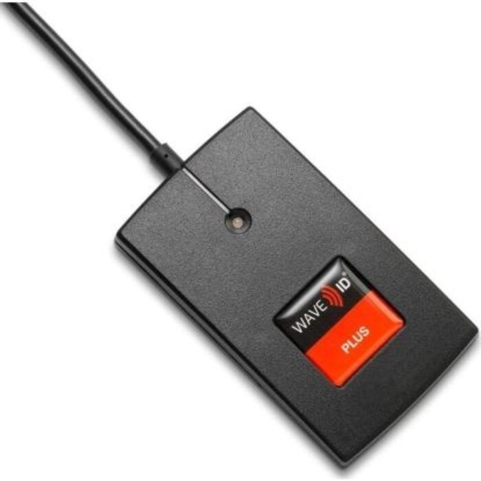 rfIDEAS RDR-800W1BKE-P - WAVE ID Plus w/ iCLASS ID Surface Mount Black TCP/IP Ethernet POE Reader