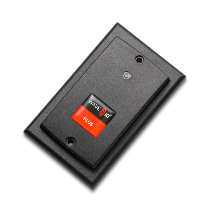 rfIDEAS RDR-800W1BK0 - WAVE ID Plus avec lecteur de communication virtuel noir à montage en surface iCLASS SE et Seos