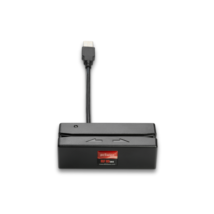rfIDEAS pcSwipe Enroll Magstripe 3 track Black USB Reader 6 in cable