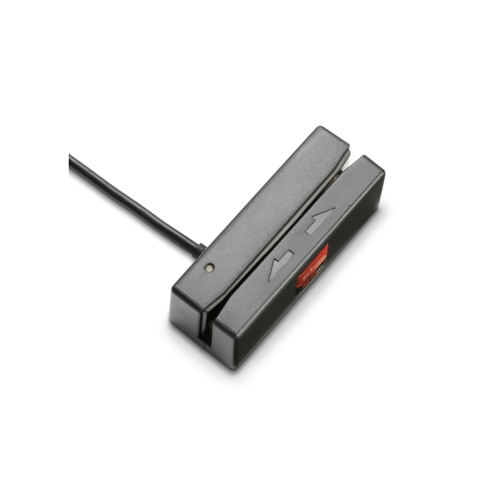 rfIDEAS pcSwipe Enroll Magstripe 3 track Black USB Reader 6 in cable