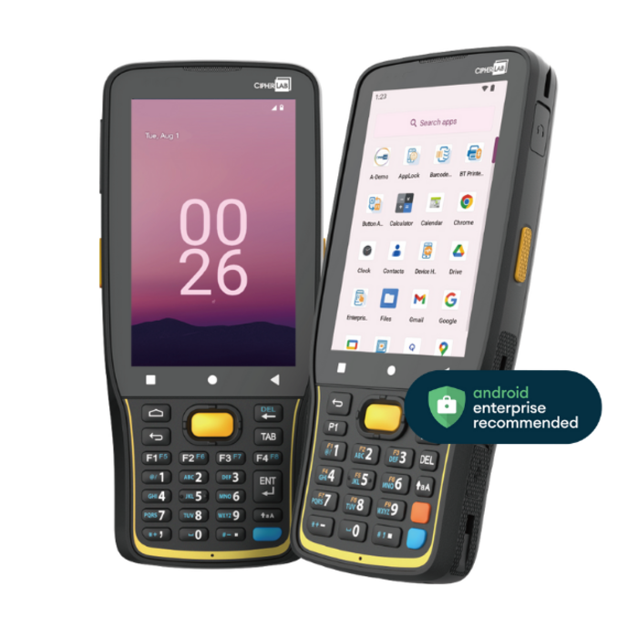 AK266A4DNNG41- CipherLab serie RK26, 2D, SE5500, 10,5 cm (4''), num., USB-C, BT, Wi-Fi, NFC, Android, GMS