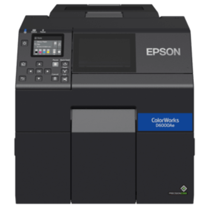 EPSON C31CL91102- ColorWorks D6500 dye ink, cutter, disp., USB, Ethernet, black