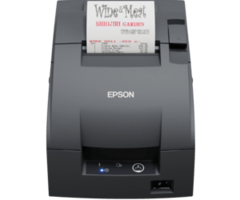 EPSON C31CL27101F0- Epson TM-U220IIB, ERC38B, Schneidegerät, RS232, weiß