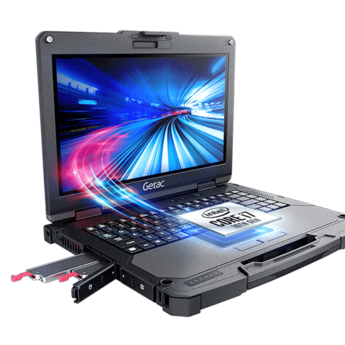 GETAC BM21Z4BSBDFX- Getac B360, 33,8 cm (13,3''), Full HD, formato estadounidense, USB, RS232, Bluetooth, Wi-Fi, Intel Core i5, SSD, Win. 10 Pro, RB