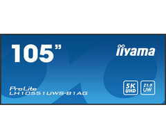 IIYAMA LH10551UWS-B1AG- iiyama LH10551UWS-B1AG, 24/7, 5K, USB, USB-C, Ethernet, kit (RS232)